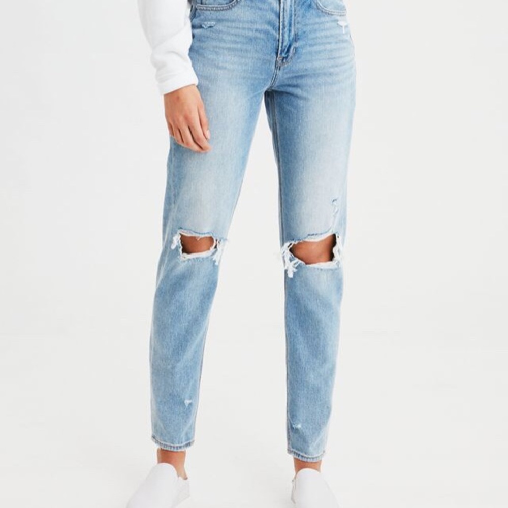 american eagle mom jeans